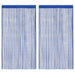 Draperii cu franjuri, 2 buc., 140 x 250 cm, albastru - WALTI WALTI