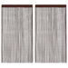 Draperii cu franjuri, 2 buc., 100 x 250 cm, maro - WALTI WALTI