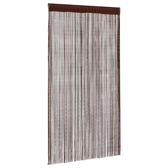 Draperii cu franjuri, 2 buc., 100 x 250 cm, maro - WALTI WALTI