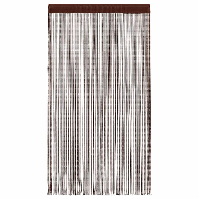 Draperii cu franjuri, 2 buc., 100 x 250 cm, maro - WALTI WALTI