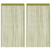 Draperii cu franjuri, 2 buc., 140 x 250 cm, verde - WALTI WALTI