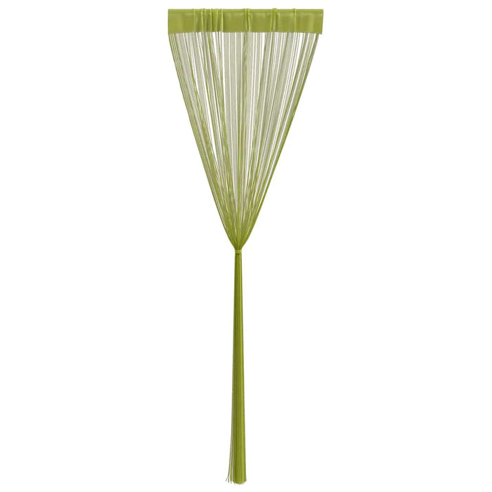 Draperii cu franjuri, 2 buc., 140 x 250 cm, verde - WALTI WALTI