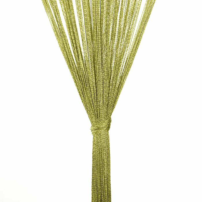 Draperii cu franjuri, 2 buc., 140 x 250 cm, verde - WALTI WALTI
