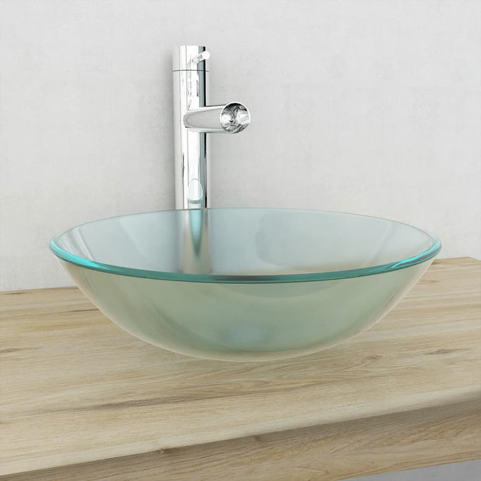Chiuvetă din sticlă securizată, 42 cm, mătuită - WALTI WALTI