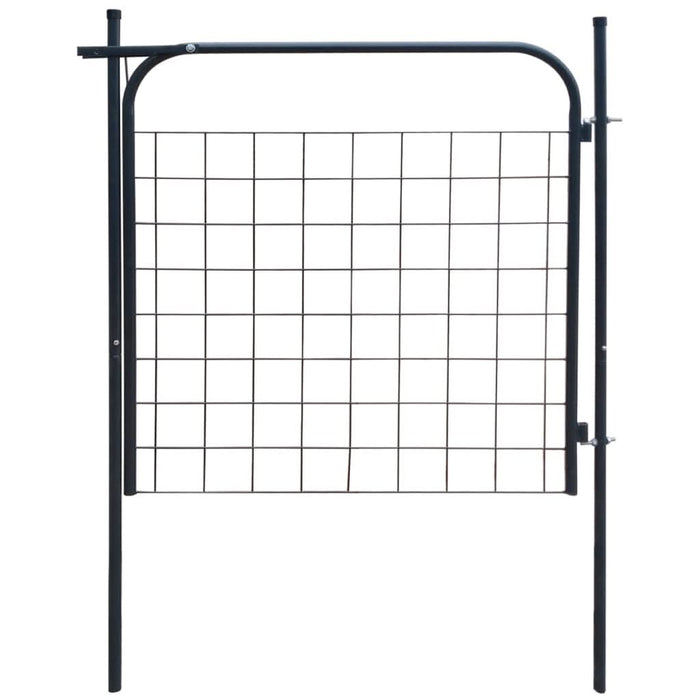 Poartă pentru gard de de gradină 100 x 100 cm antracit - WALTI WALTI