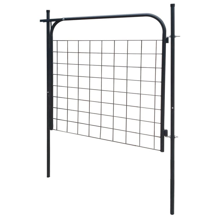 Poartă pentru gard de de gradină 100 x 100 cm antracit - WALTI WALTI