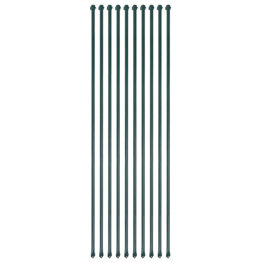 Țăruși grădină, 10 buc, 1,5 m, metal, verde - WALTI WALTI