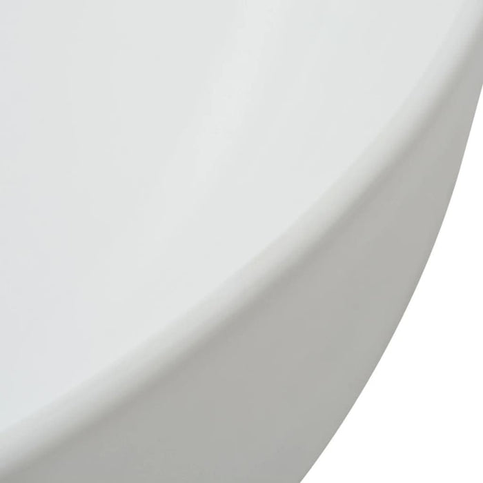Chiuvetă de baie din ceramică, rotundă, 41,5 x 13,5 cm, alb - WALTI WALTI