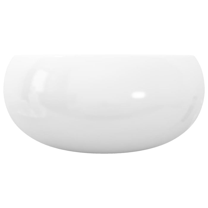 Chiuvetă de baie rotundă, alb, 40 x 15 cm, ceramică - WALTI WALTI