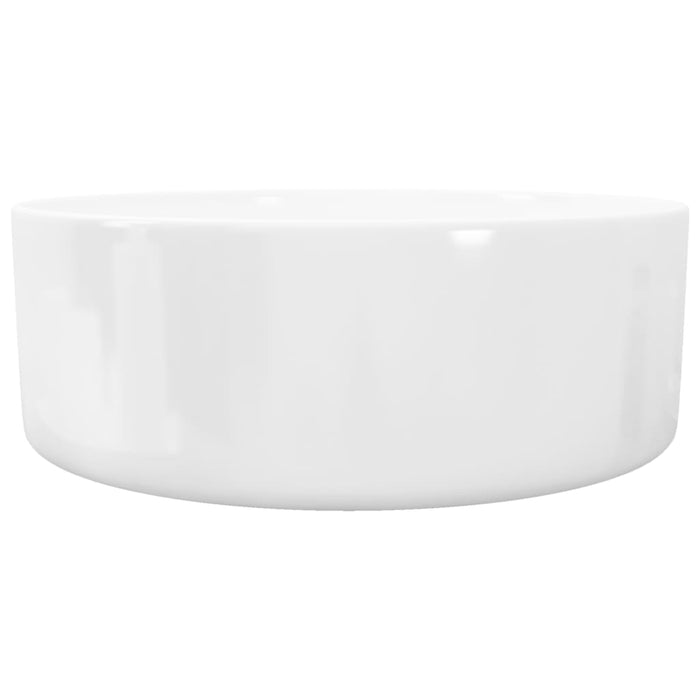 Chiuvetă de baie din ceramică, rotundă, 40 x 15 cm, alb - WALTI WALTI