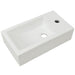 Chiuvetă ceramică dreptunghiulară cu preaplin 46x25,5x12 cm alb - WALTI WALTI
