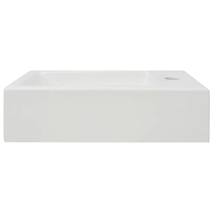 Chiuvetă ceramică dreptunghiulară cu preaplin 46x25,5x12 cm alb - WALTI WALTI
