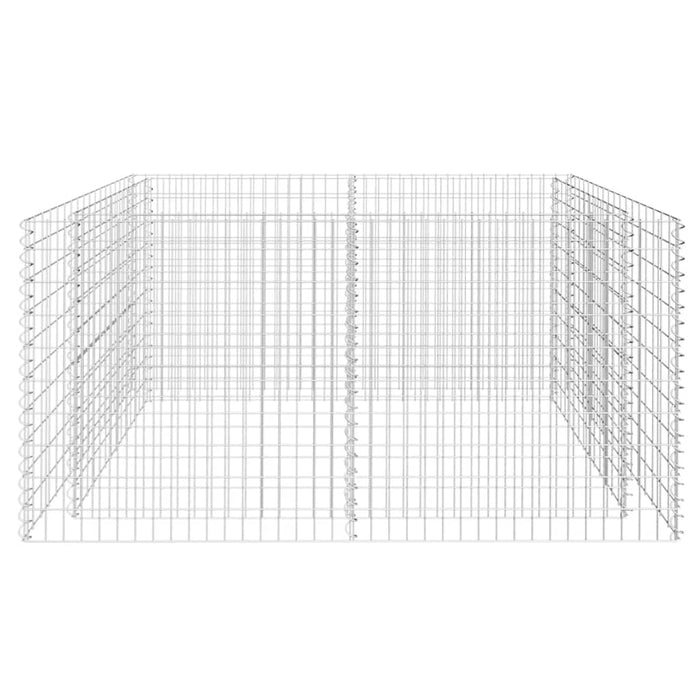 Strat înălțat gabion, argintiu, 180 x 90 x 100 cm, oțel - WALTI WALTI
