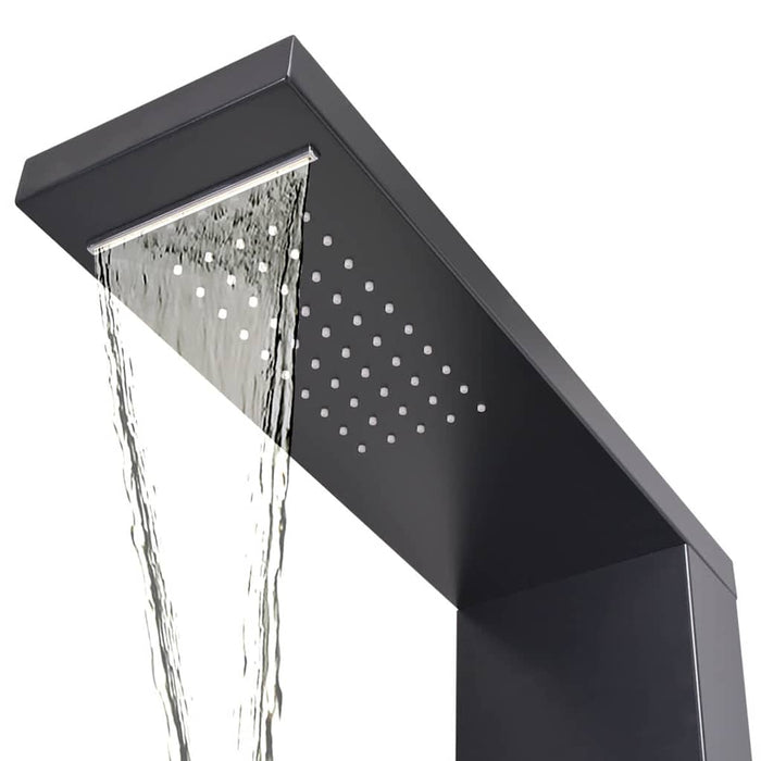 Sistem panel de duș din aluminiu, negru mat - WALTI WALTI