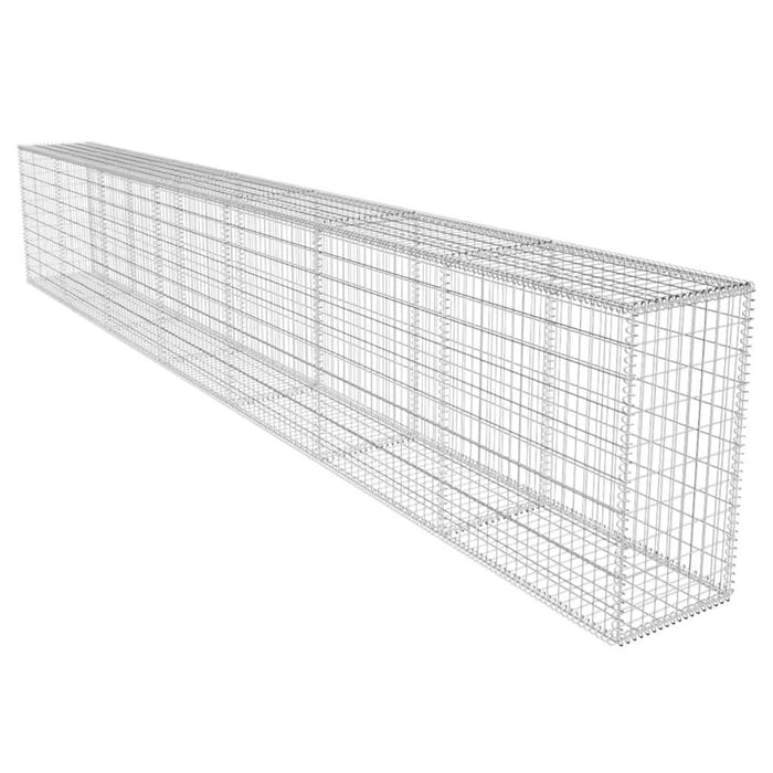 Perete gabion cu capac, 600 x 50 x 100 cm, oțel galvanizat - WALTI WALTI