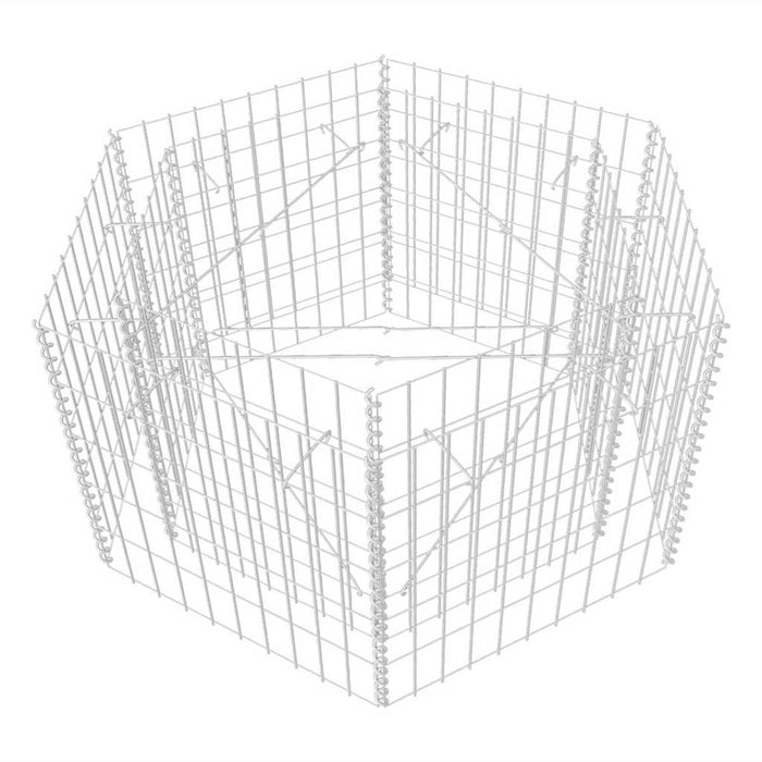 Strat înălțat gabion hexagonal, 100 x 90 x 50 cm - WALTI WALTI