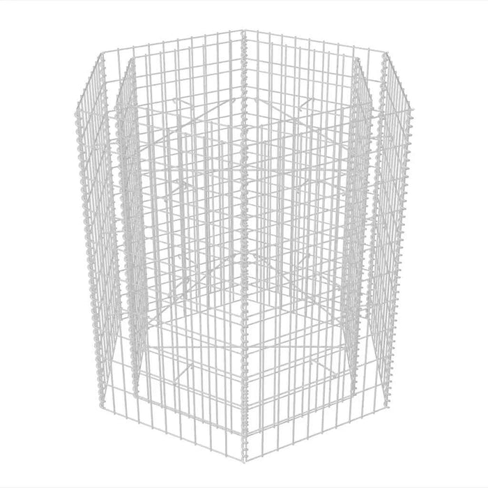 Strat înălțat gabion hexagonal, 100 x 90 x 100 cm - WALTI WALTI