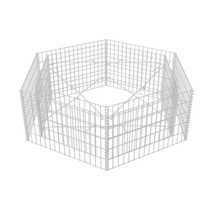 Strat înălțat gabion hexagonal, 160 x 140 x 50 cm - WALTI WALTI