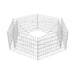 Strat înălțat gabion hexagonal, 160 x 140 x 50 cm - WALTI WALTI