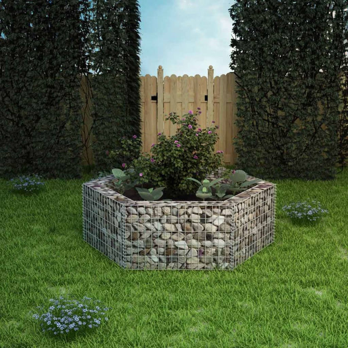 Strat înălțat gabion hexagonal, 160 x 140 x 50 cm - WALTI WALTI