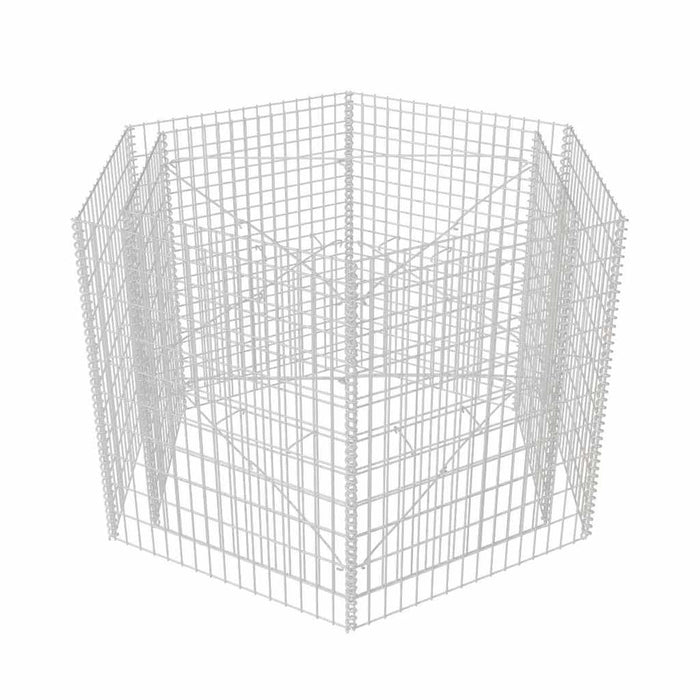 Strat înălțat gabion hexagonal, 160 x 140 x 100 cm - WALTI WALTI