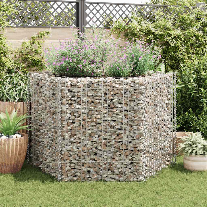 Strat înălțat gabion hexagonal, 160 x 140 x 100 cm - WALTI WALTI