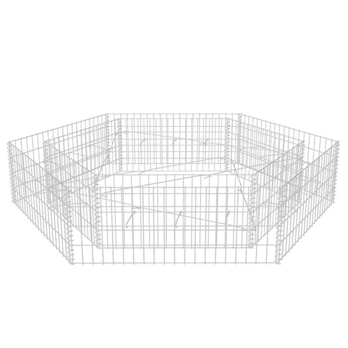 Strat înălțat gabion hexagonal, 200 x 173 x 40 cm - WALTI WALTI