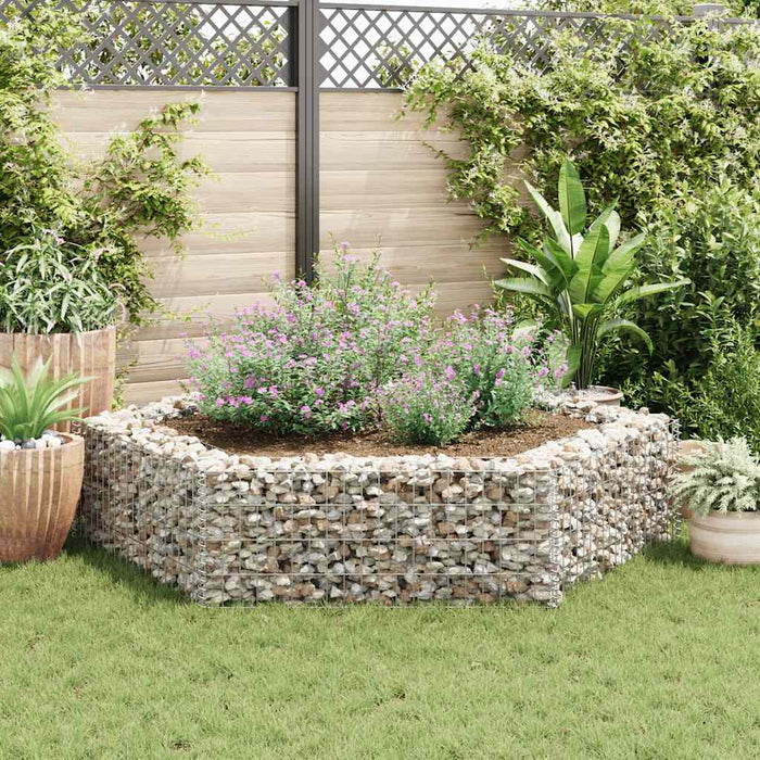 Strat înălțat gabion hexagonal, 200 x 173 x 40 cm - WALTI WALTI