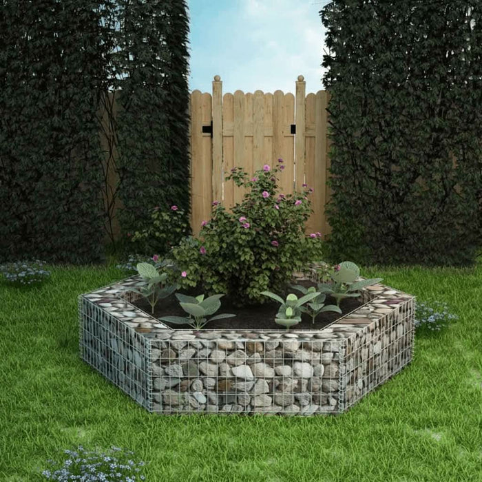 Strat înălțat gabion hexagonal, 200 x 173 x 40 cm - WALTI WALTI