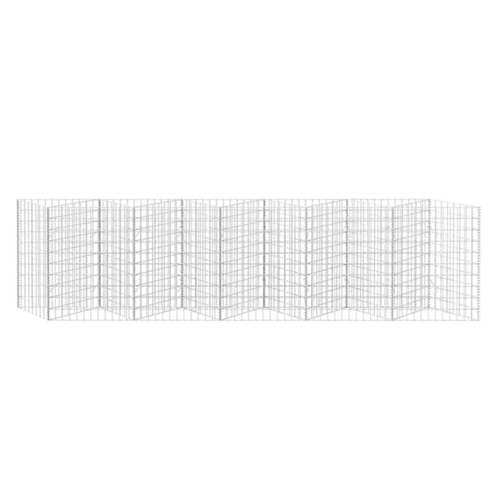 Coș gabion, 300 x 30 x 100 cm, oțel galvanizat - WALTI WALTI