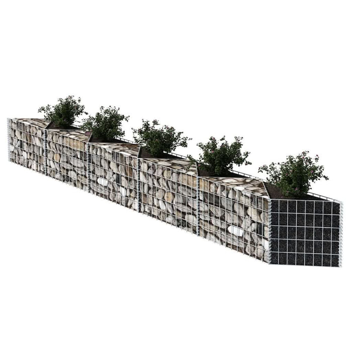Coș gabion, 300 x 30 x 50 cm, oțel galvanizat - WALTI WALTI