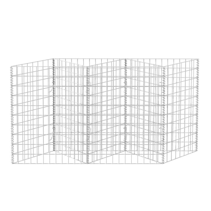 Coș gabion, 120 x 30 x 100 cm, oțel galvanizat - WALTI WALTI