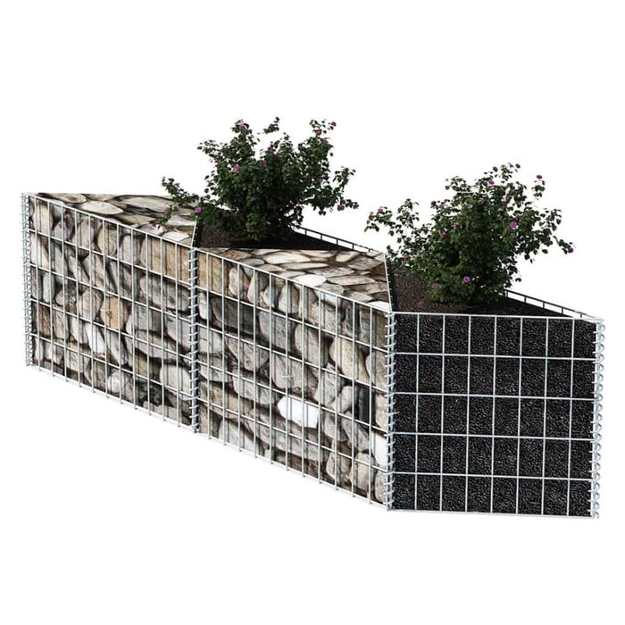 Coș gabion, 120 x 30 x 50 cm, oțel galvanizat - WALTI WALTI