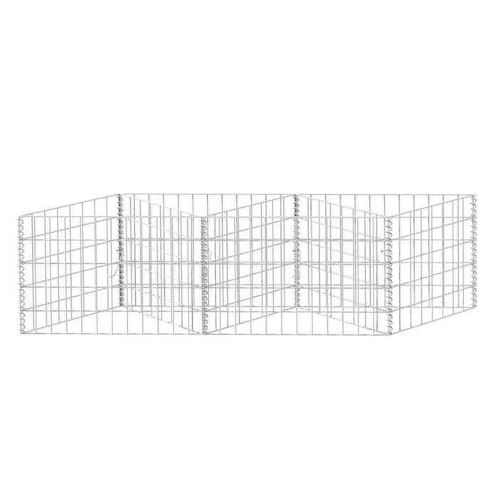 Coș gabion, 120 x 30 x 50 cm, oțel galvanizat - WALTI WALTI