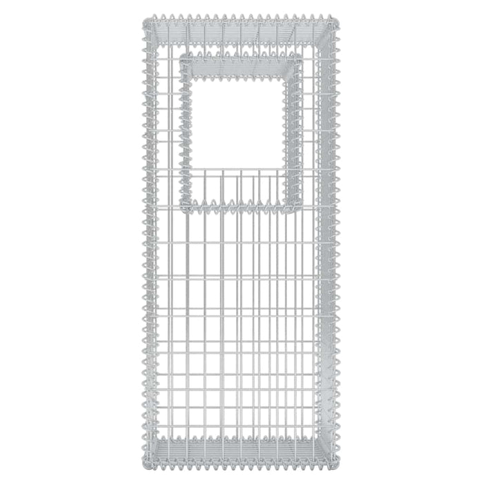 Stâlpi coș gabion/jardiniere din oțel, 2 buc., 50 x 50 x 120 cm - WALTI WALTI
