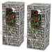 Stâlpi coș gabion/jardiniere din oțel, 2 buc., 50 x 50 x 120 cm - WALTI WALTI