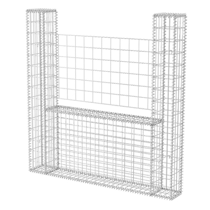 Coș gabion în formă de U, 160 x 20 x 150 cm, oțel galvanizat - WALTI WALTI