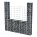 Coș gabion în formă de U, 160 x 20 x 150 cm, oțel galvanizat - WALTI WALTI