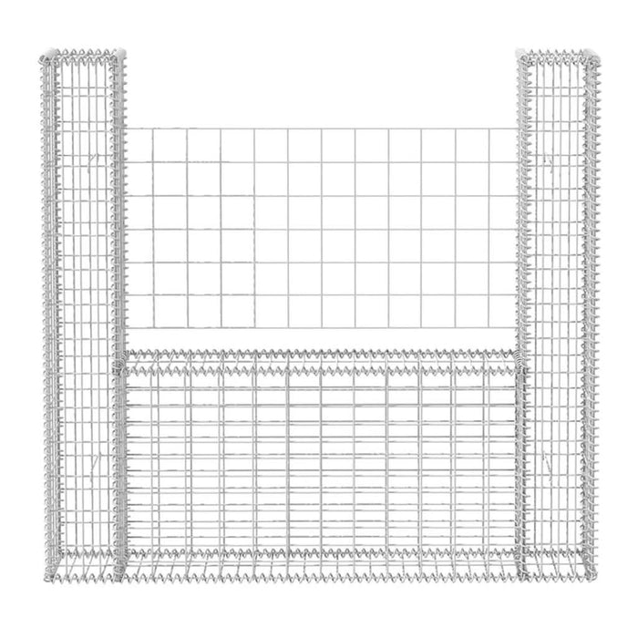 Coș gabion în formă de U, 160 x 20 x 150 cm, oțel galvanizat - WALTI WALTI