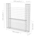 Coș gabion în formă de U, 160 x 20 x 150 cm, oțel galvanizat - WALTI WALTI