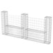 Coș gabion în formă de U, 240 x 20 x 100 cm, oțel galvanizat - WALTI WALTI