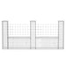 Coș gabion în formă de U, 240 x 20 x 100 cm, oțel galvanizat - WALTI WALTI