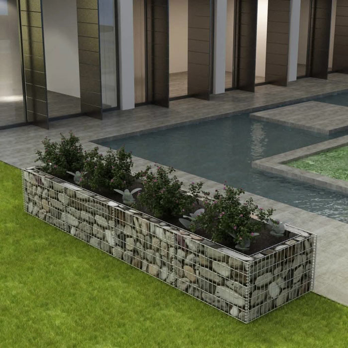 Strat înălțat gabion, 360 x 90 x 50 cm, oțel - WALTI WALTI