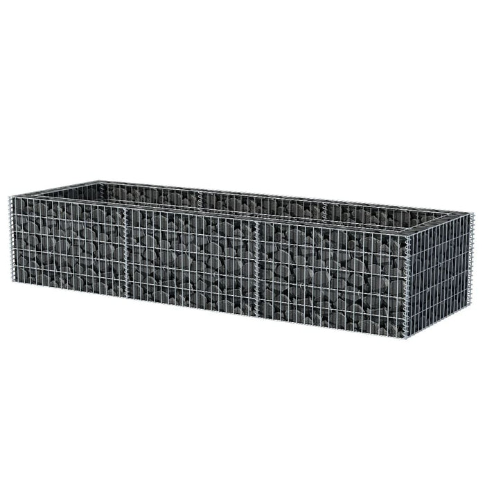 Strat înălțat gabion, 270 x 90 x 50 cm, oțel - WALTI WALTI