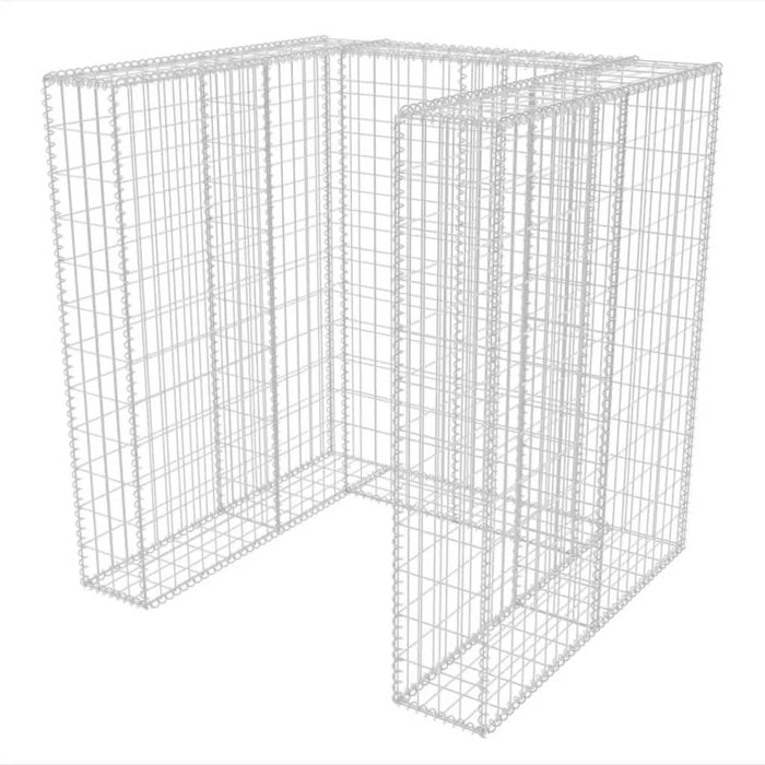 Gabion unic îngrădire pubelă, oțel, 110 x 100 x 120 cm - WALTI WALTI
