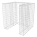 Gabion unic îngrădire pubelă, oțel, 110 x 100 x 120 cm - WALTI WALTI