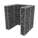 Gabion unic îngrădire pubelă, oțel, 110 x 100 x 120 cm - WALTI WALTI