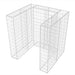 Gabion unic îngrădire pubelă, oțel, 110 x 100 x 120 cm - WALTI WALTI