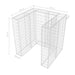Gabion unic îngrădire pubelă, oțel, 110 x 100 x 120 cm - WALTI WALTI