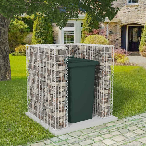 Gabion unic îngrădire pubelă, oțel, 110 x 100 x 120 cm - WALTI WALTI